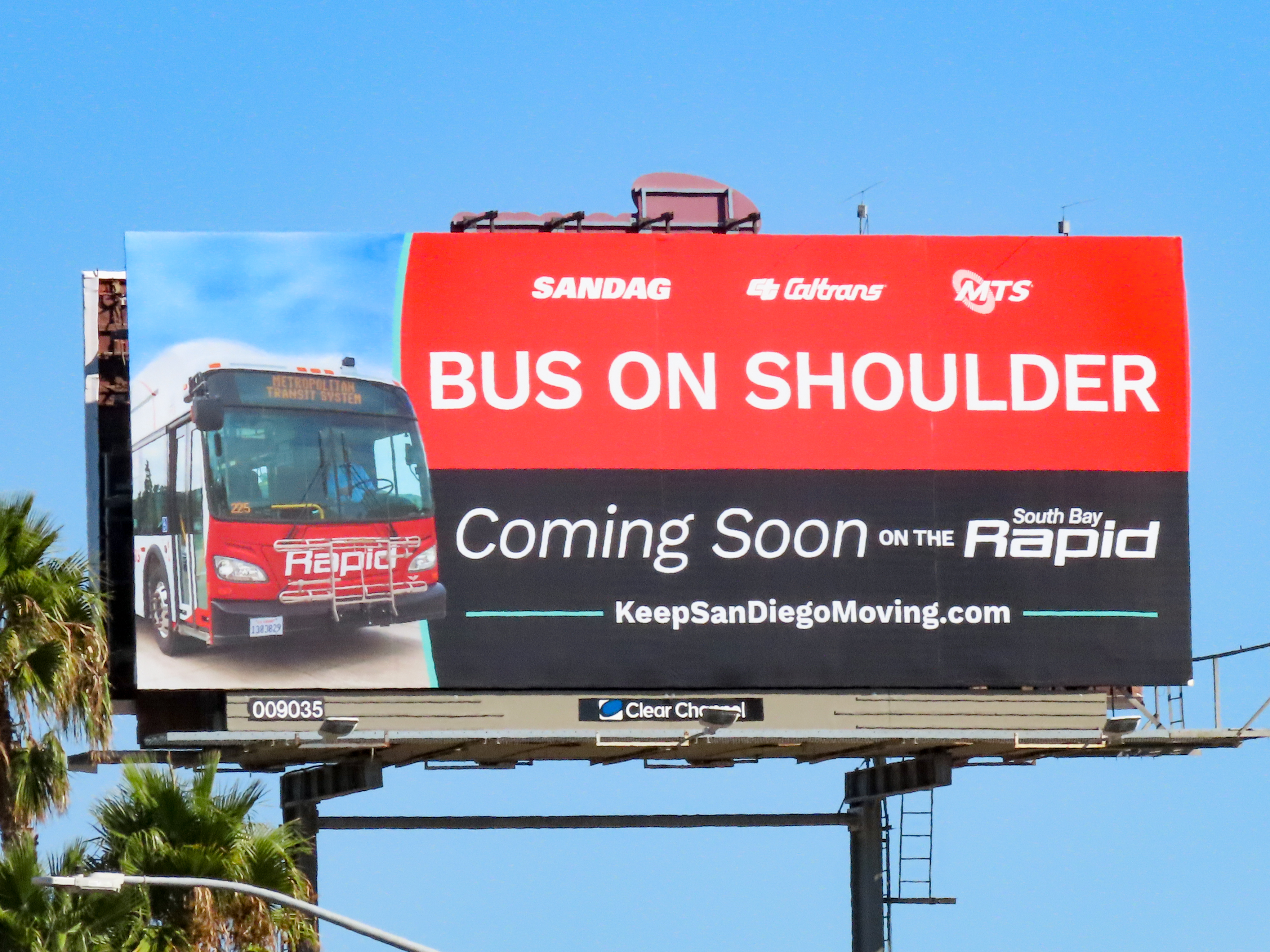 Bus On Shoulder billboard
