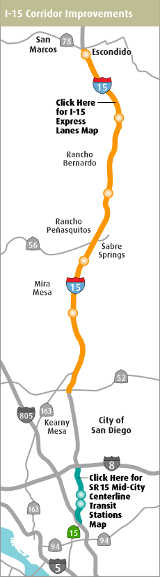 I-15 Express Lanes Map