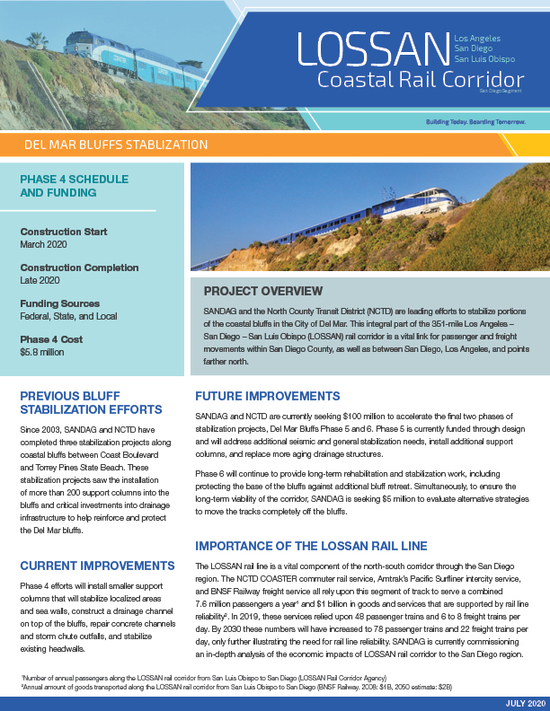 Del Mar Bluffs Phase 4 Fact Sheet