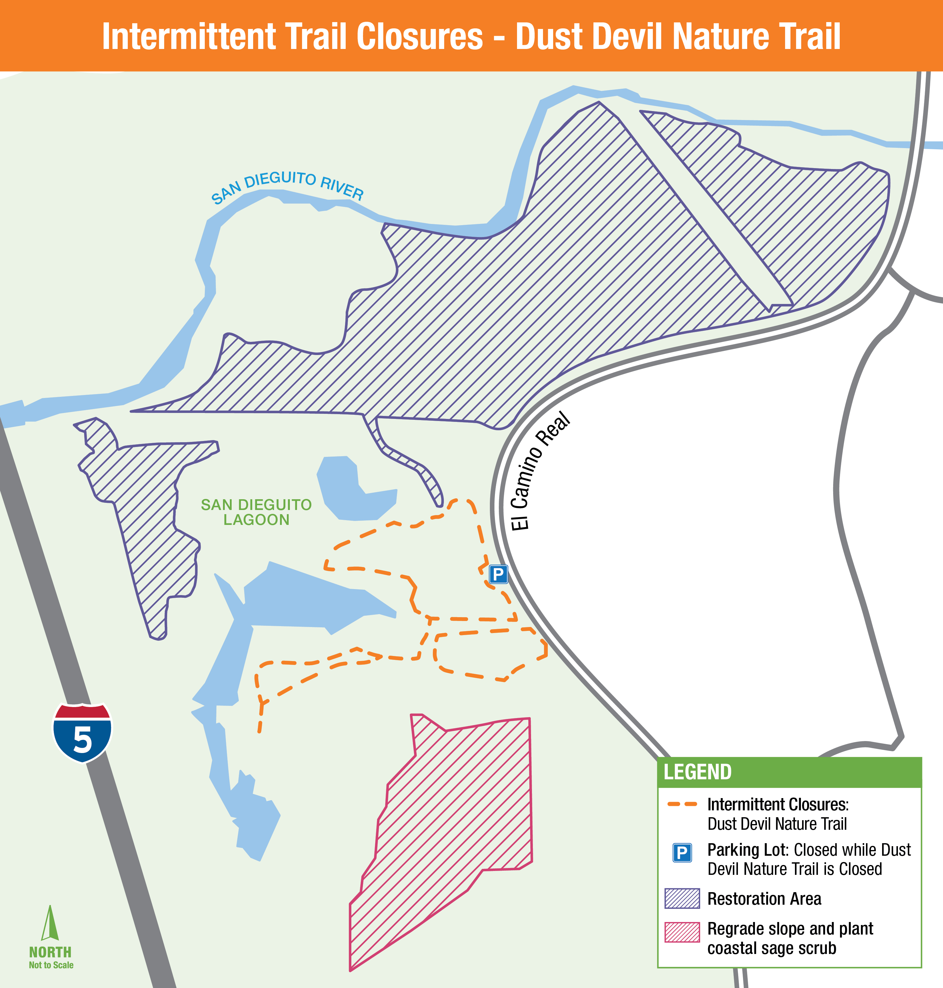 Trail closure map