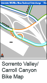 sorrento valley bike map